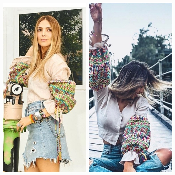 All Things Mochi Christine Top Paula Shorts Linen Embroidered Boho Set NWT - Picture 15 of 15